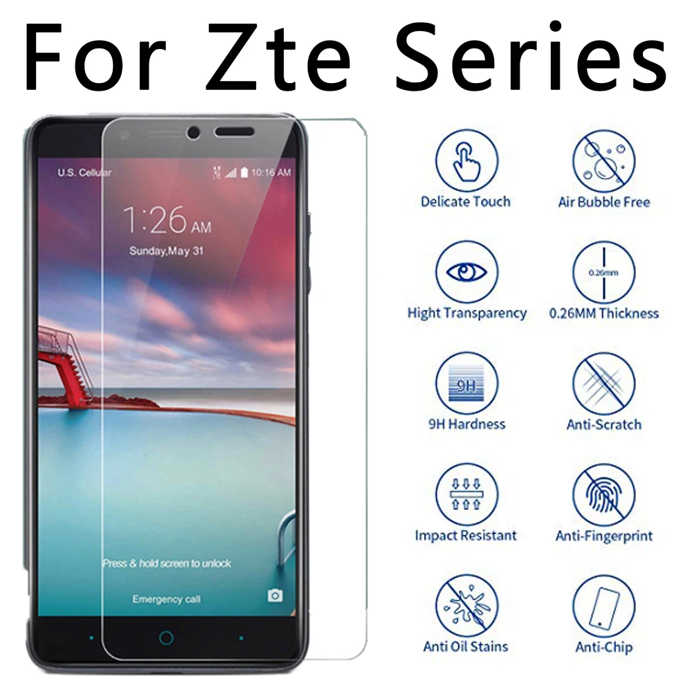 

protective glass for zte blade a510 glass for zte blade v7 lite a6 V7 mini light a610 a601 on tempered glas screenprotector 7v