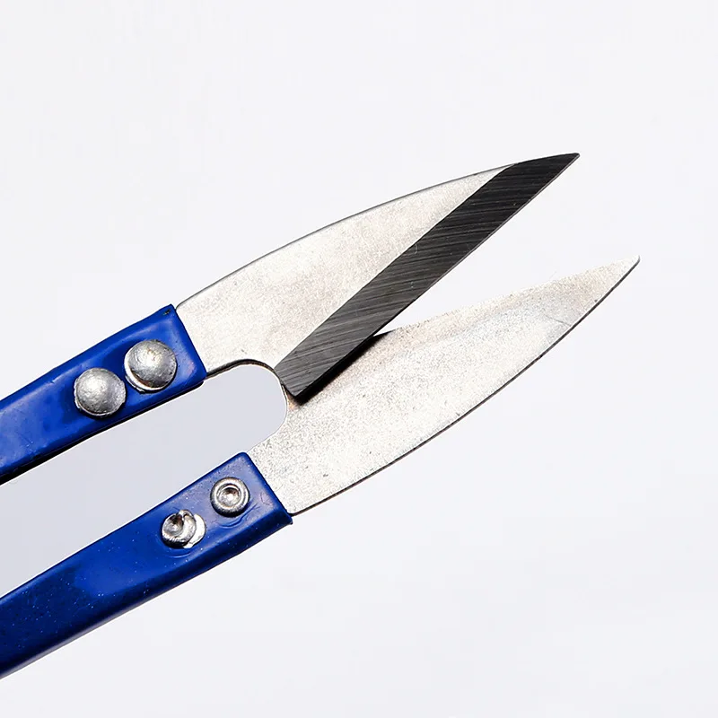ZtDpLsd 1Pcs New Useful Stainless Steel Stitch U-Shape Use Scissors Cut Fishing Line Trimming Nipper Essential Cross Accessories