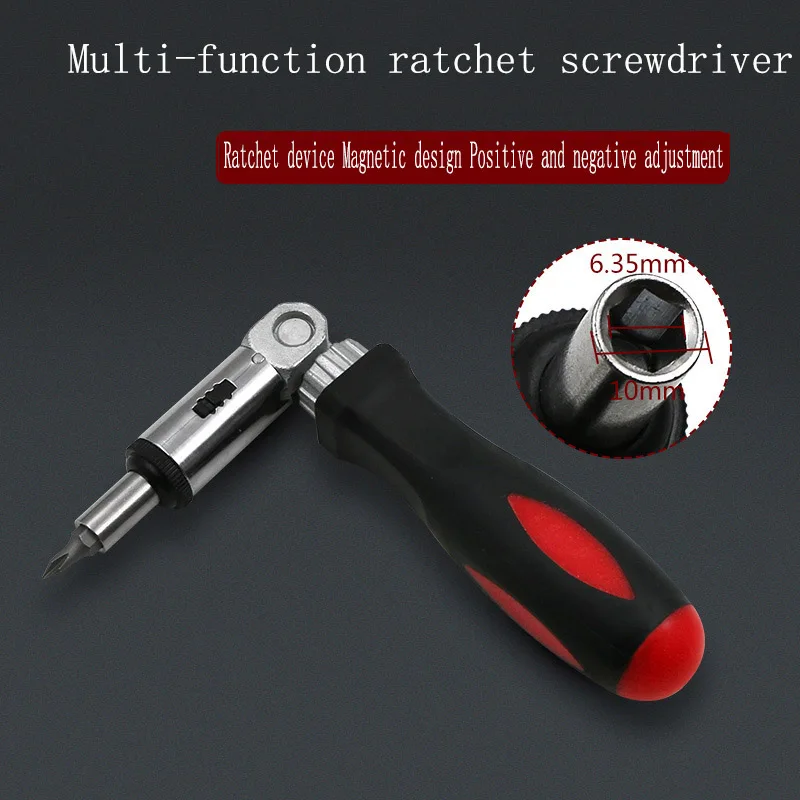 Multi function ratchet screwdriver Angle variable 0 180 degrees Turn