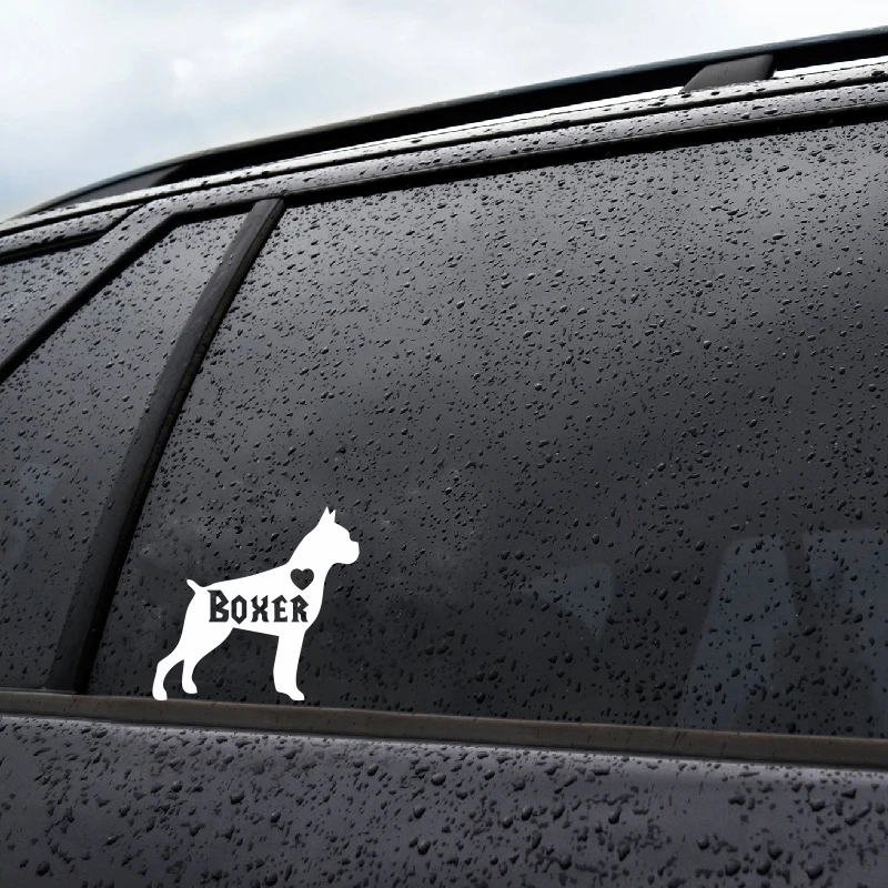 BOXER Dog Modification Laptop Originality Personality Custom Made Car Sport Stickers Length 14.5cm | Автомобили и мотоциклы