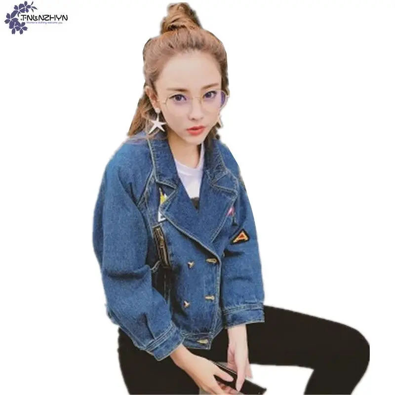TNLNZHYN 2017 spring new font b Women b font clothing denim font b jacket b font