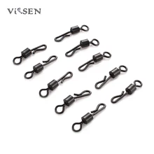 Vissen карповая рыбалка аксессуары 100 шт./лот Q в форме поворачивается для ловли карпа снасти Аксессуары размер UK 8# быстрая смена поворотный Рыбалка терминального оборудования