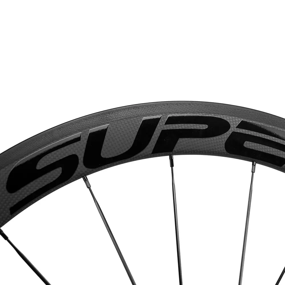 Flash Deal SUPERTEAM 50mm Clincher/Tubular Carbon Wheelset Road Bicycle Wheel Carbon Bike wheels 5