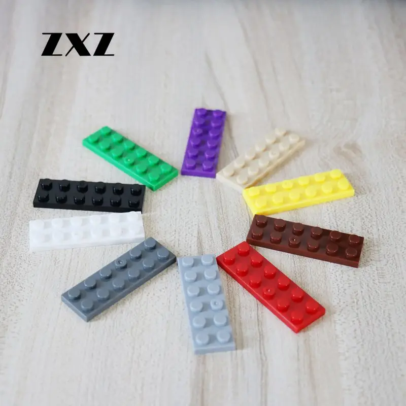 

ZXZ 100pcs Kids Learning Educational DIY Blocks Plate 2x6 Plastic Building Toys for Children Compatible With 3795 Plate Parts