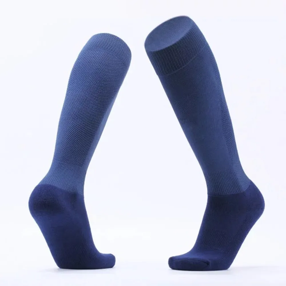 Взрослый футбол носки профессиональные футбольные клубы толстые носки колено высокая образование половина ноги теплые носки Высокое качество DH08
