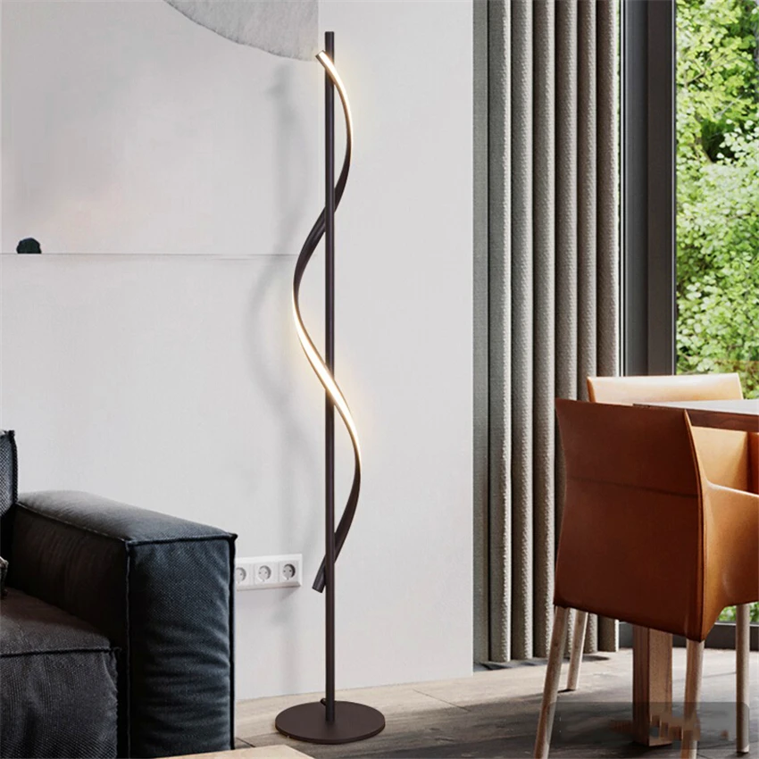 JAXLONG современный светодиодный напольный светильник для гостиной, стоячий светильник, напольный светильник для комнат, стоячий светильник для спальни, офисный светильник с регулируемой яркостью