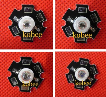 

1W 3W 5W 850NM IR LED Emitter DC1.5-1.7V with 20mm Star Platine Base for Security 50pcs