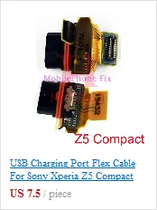 Usb зарядный порт гибкий кабель для Sony Xperia XA F3111, F3113, F3115 USB зарядное устройство Соединительная плата запчасти с вибрацией