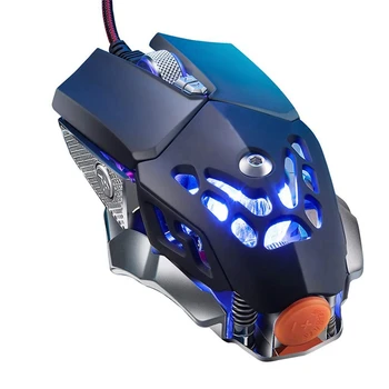 

V9 2400Dpi Led Wired Mouse Mechanic Led Backlight Gaming Mouse 6 Button