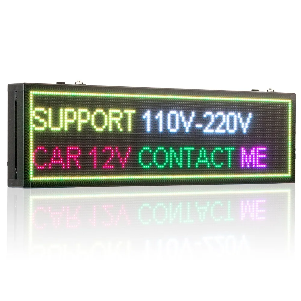 P5MM WIFI indoor full color RGB scrolling advertising text temperature LED display message board support WIFI IOS phone input