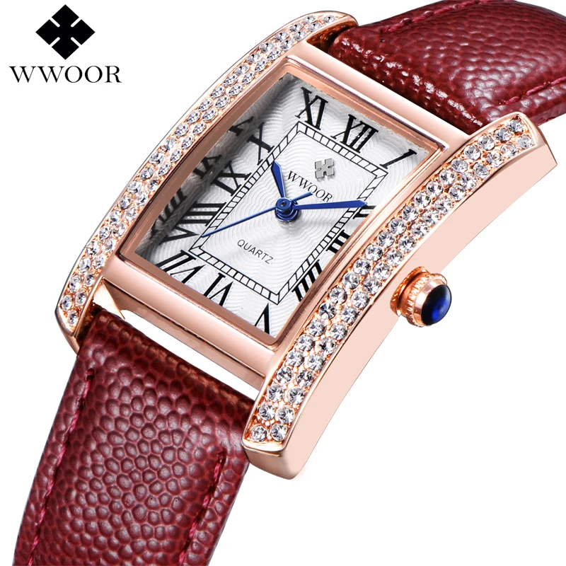 

2016 Top Luxury Brand WWOOR Fashion Women Watches Quartz Watch Diamonds Dress Ladies Casual Crystal Sports Wristwatch