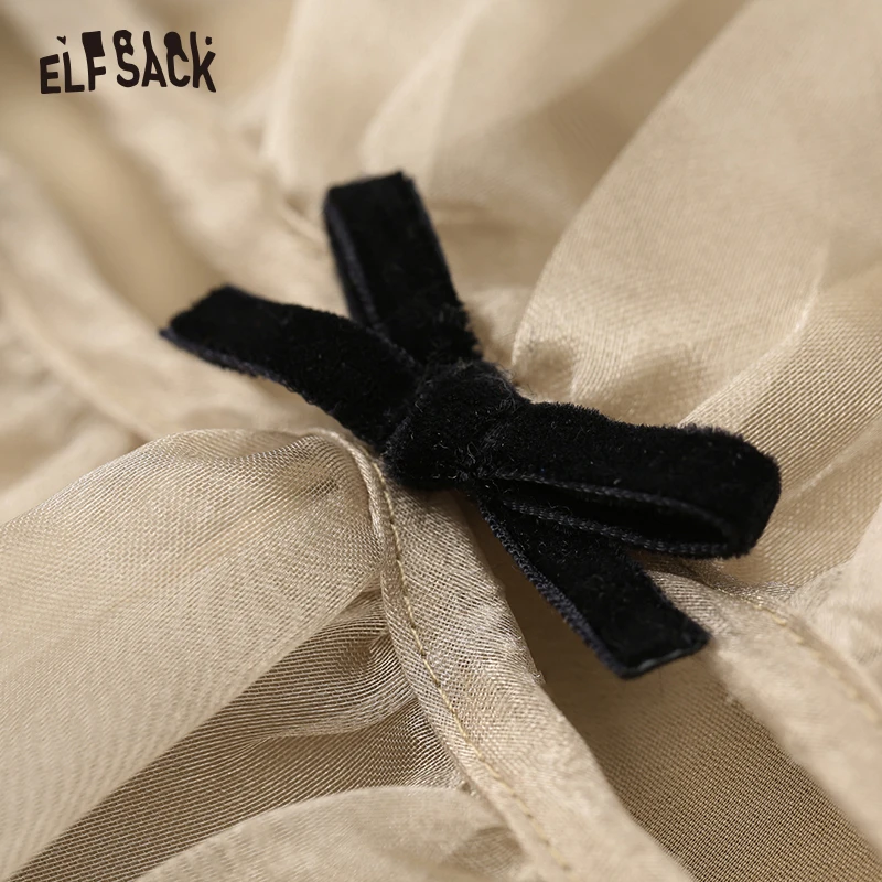 Женское вечернее платье ELFSACK белое элегантное асимметричное с открытыми плечами