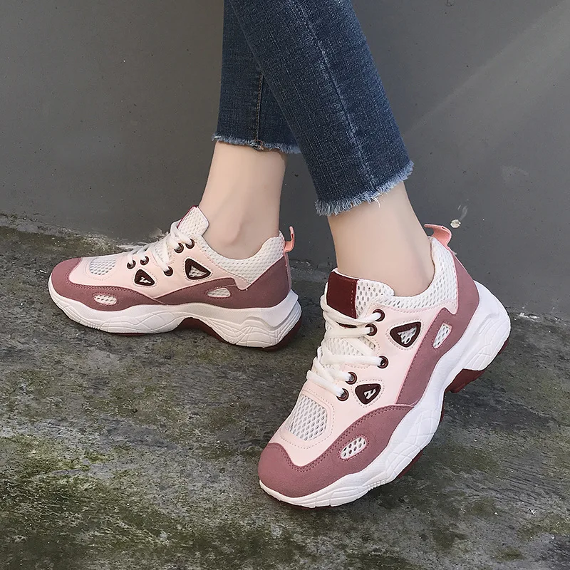 

2019 New spring girls' shoes students are in full touch with Xiaobai sneakers,dames schoenen