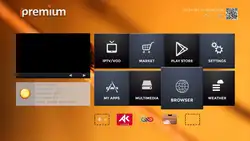 2019 ipremium Ulive Pro Android tv Box 4 к Ip tv Box OTA приставка