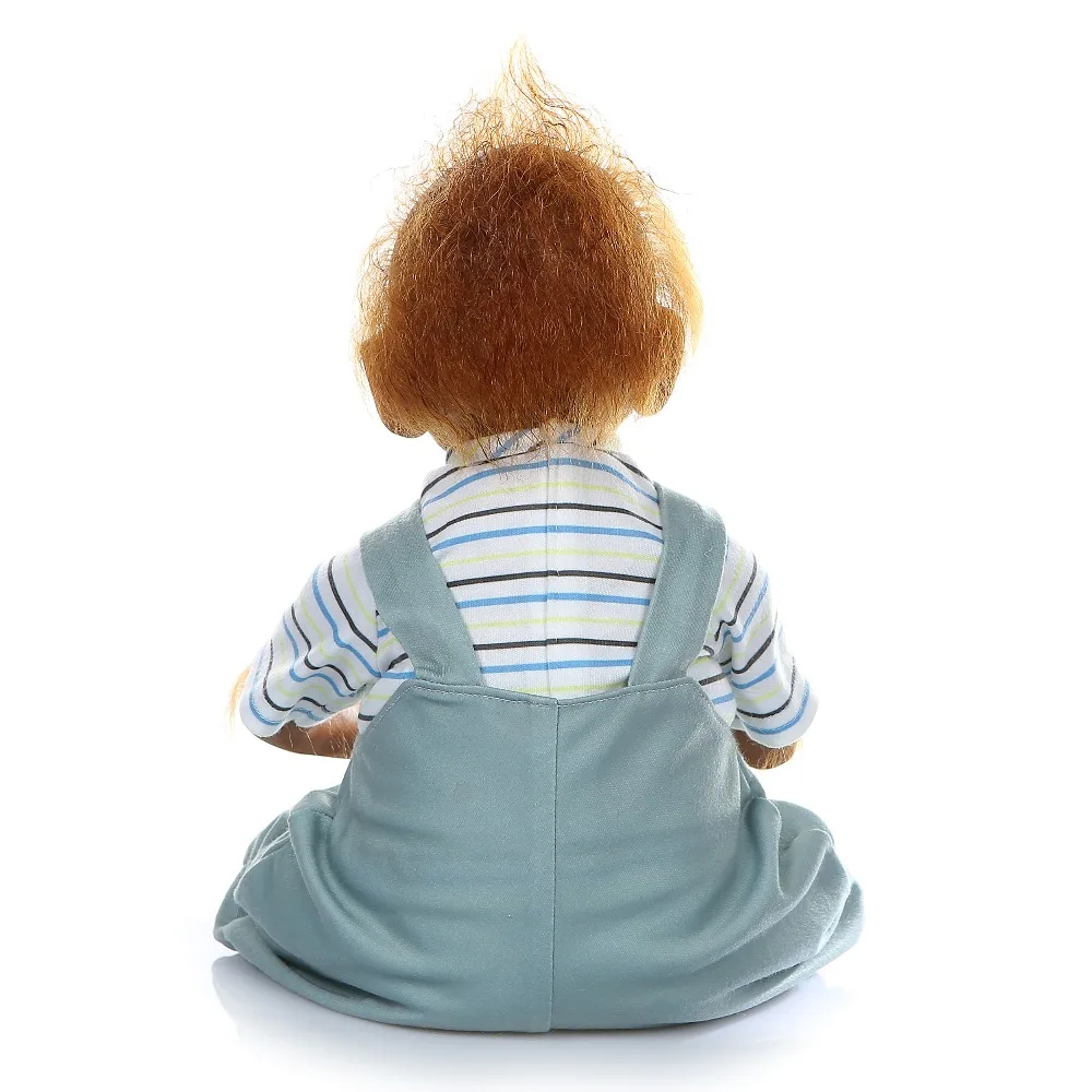52cm New Creative monkey Silicone Baby Doll 100% Non-toxic Reborn Babies Lifelike lol doll For Kids Birthday Xmas bebe Gift toy