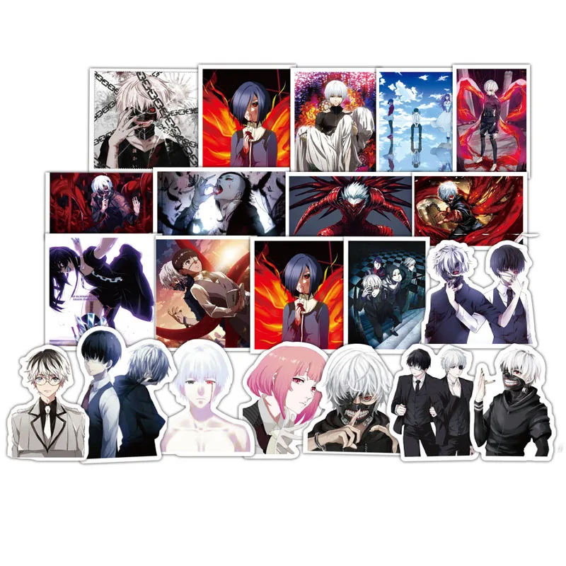 50 шт. Аниме Tokyo Ghoul Стиль граффити наклейки детские игрушки для Moto машинок с дистанционным управлением чемодан крутая, для ноутбука Стикеры s Наклейка на скейтборд подарки