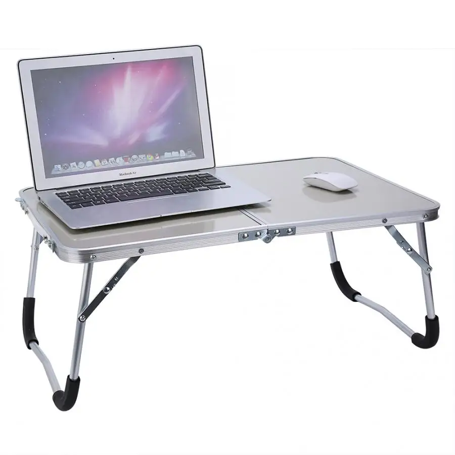 

Foldable Table White Multifunctional Foldable Table Picnic Table Dormitory Bed Notebook Desk Laptop Bed Tray