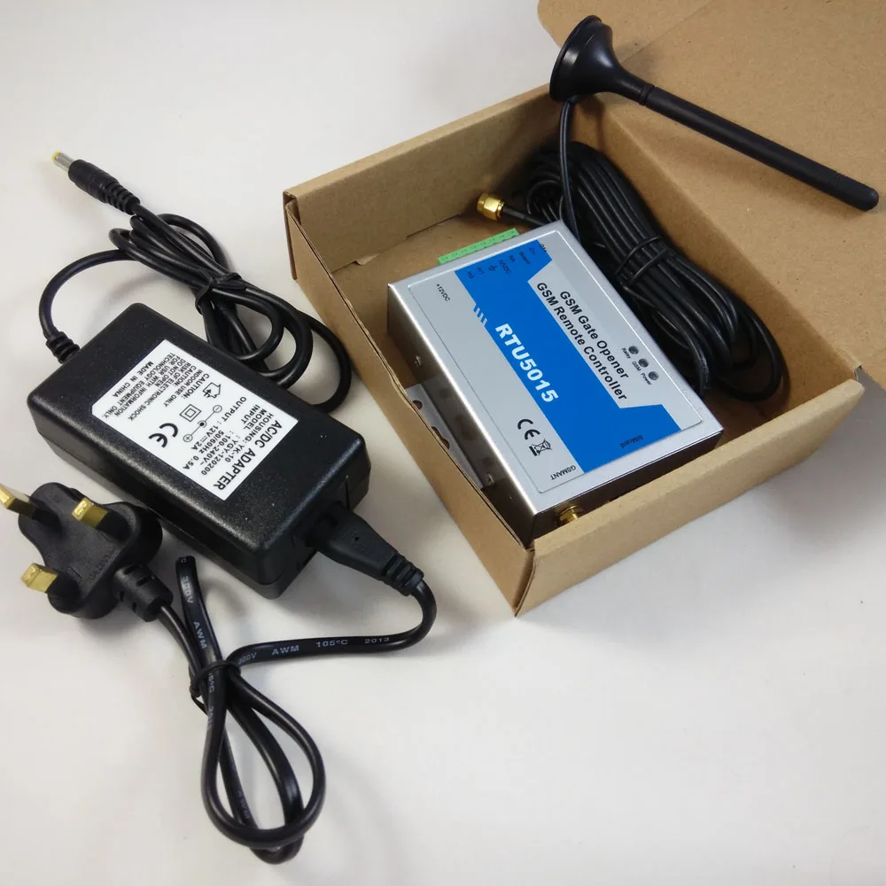 

Free shipping WAFER Designed 2015 version RTU5015 gsm gate opener whole set including power adapter