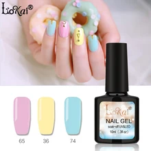Lokai uv гель Vernis полу постоянный 10 мл УФ Гели для ногтей лак Soak Off long lasting Лаки для ногтей гель лак 90 цвета 61-90