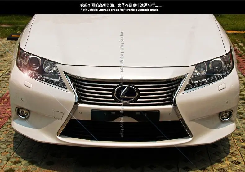 Яркий головной светильник из нержавеющей стали для Lexus ES250 300h 350, декоративный светильник с блестками для бровей