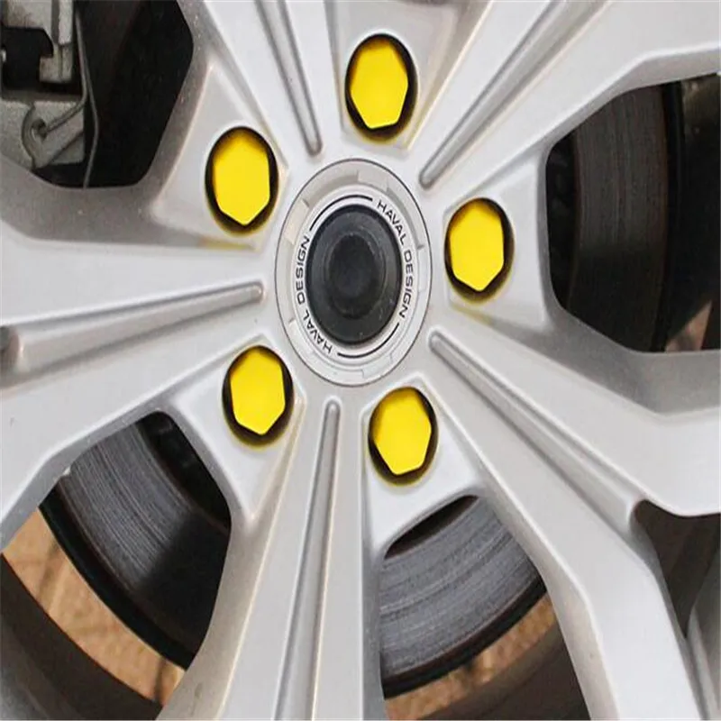 

20Pcs 21mm Silicone Car Wheel Lug Nut Bolt Hub Screw Cover Tyre Protective Cap For Volvo XC90 S60 S80 XC60 XC70 V70