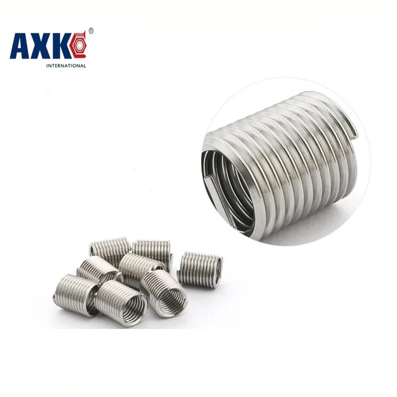 2017 г. шурупов Axk 100 шт M6 * 1 0 3d проволочная вставка Нержавеющая сталь Винт Втулка