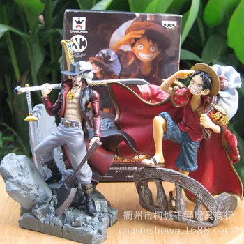 

Banpresto Figure Colosseum One Piece Dracule Mihawk / Monkey D Luffy PVC Figure Collection Toy
