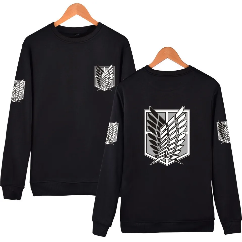 Attack on Titan Sweatshirt font b anime b font Sweaters and Pullovers unisex streetwear tops long