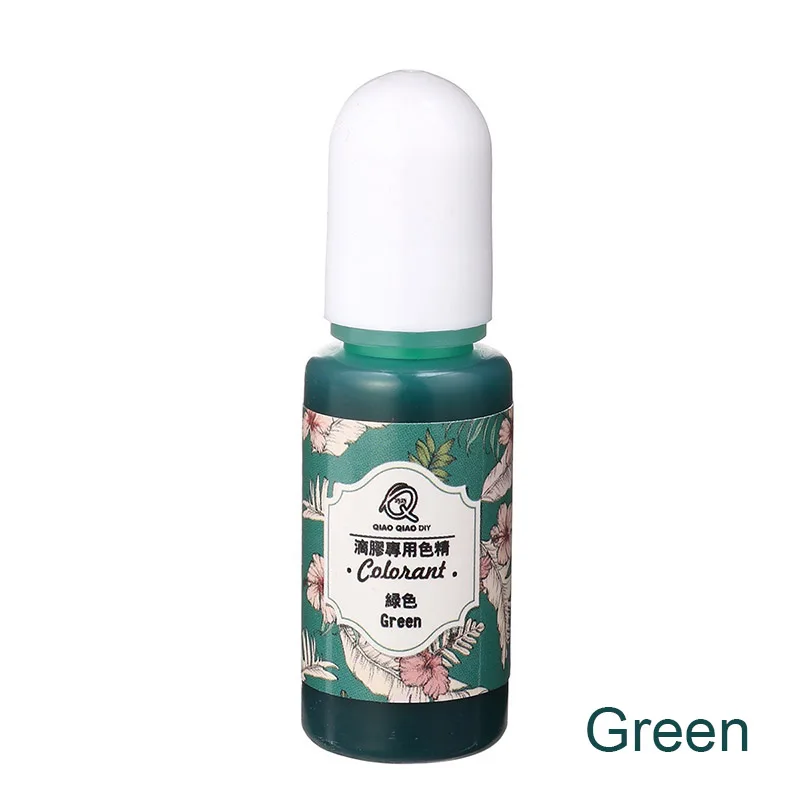 УФ Смола клейкий Пигмент Цвет жидкий окрашивающий краситель для DIY аксессуар для изготовления ювелирных изделий дома GQ999 - Цвет: Green