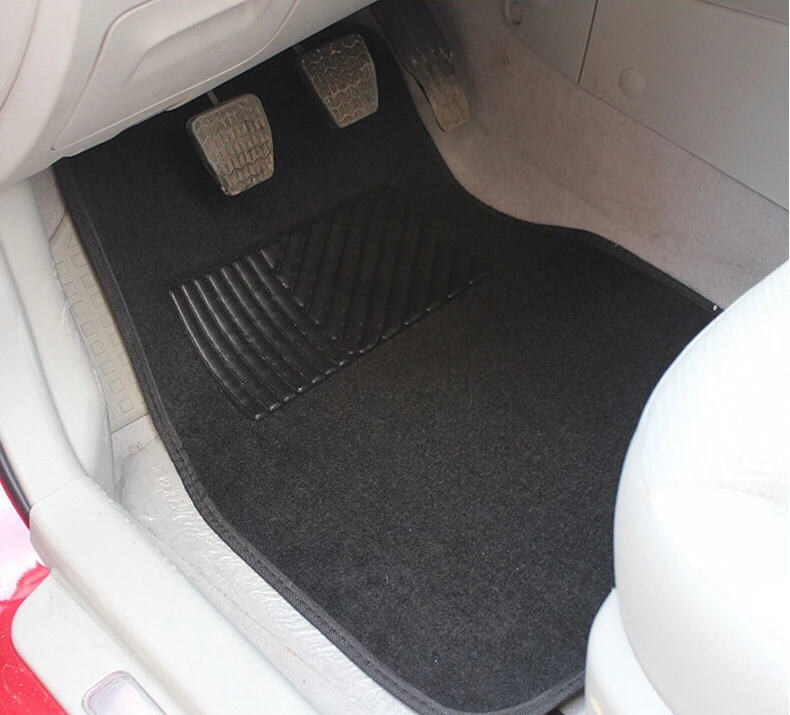 Car pass Universal Car Auto Floor Mats FloorLiner Front&Rear Carpet