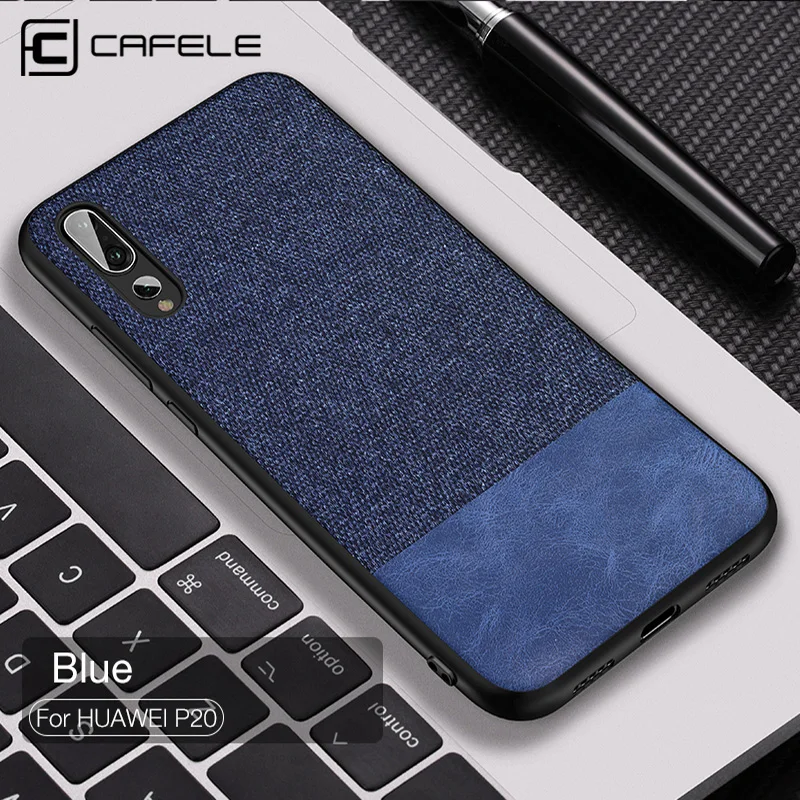

CAFELE TPU Fabric Case for Huawei P20 Pro Lite Anti-knock Protective Case for Huawei P20 Seamless Business Soft Cover