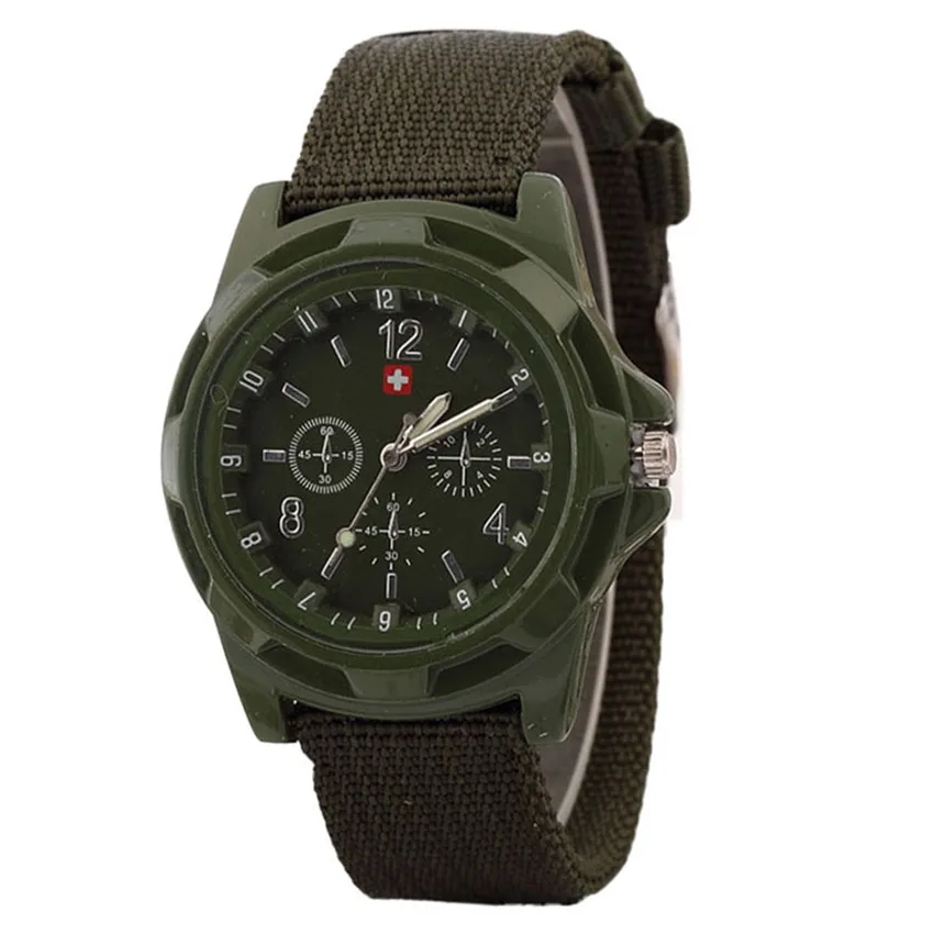 Солидер военный армейский зеленый циферблат армейский спортивный стиль кварцевые наручные часы дропшиппинг L519