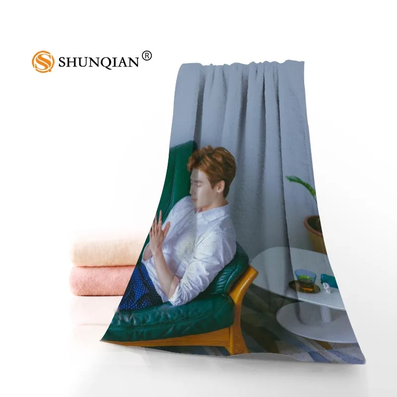 

New Custom Lee Jong Suk Towel Printed Cotton Face/Bath Towels Microfiber Fabric For Kids Men Women Shower Towels