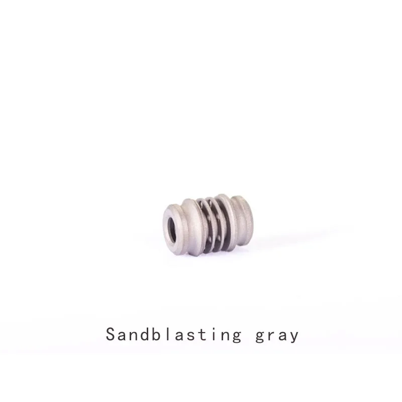 1 шт. титановый сплав DIY нож бусины кулон может быть установлен Тритий 6 газовая трубка самосветящиеся 15 лет EDC Открытый карманный инструмент - Цвет: Grey