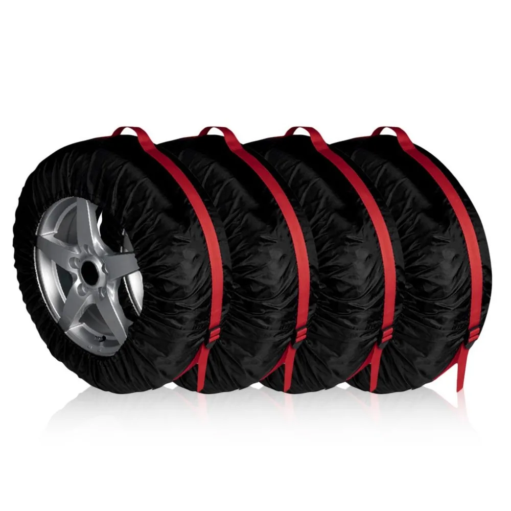 New 4 Pieces Car Tires Storage Bag Portable Automobile Tyre Accessories