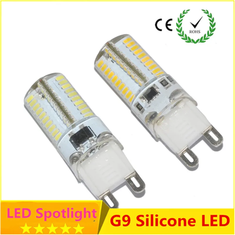 LED Corn Bulb G9 G4 220V 7W 9W 10W 12W SMD2835/3014 Bulb Crystal Silicone Candle