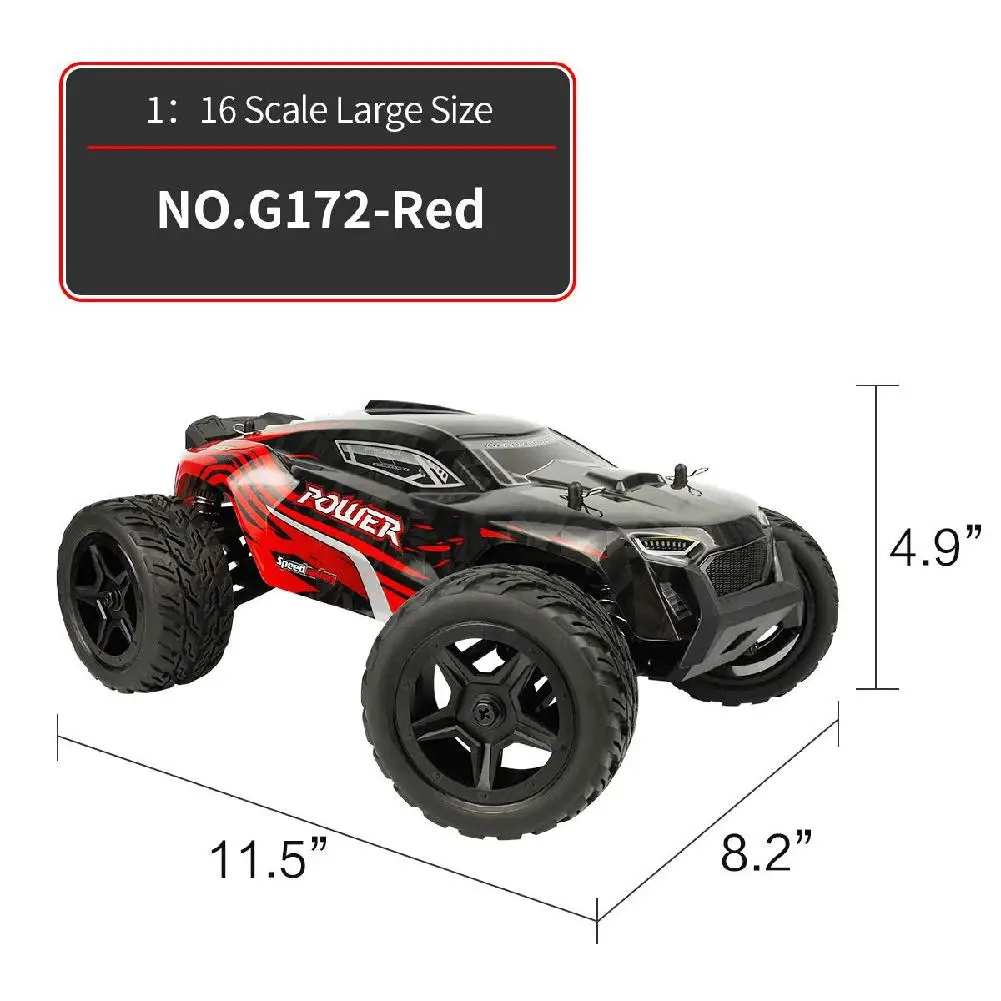 G172 пульт дистанционного управления, 1:16, высокая скорость, 2,4 г, четыре колеса, альпинистская машина, игрушка для детей, мальчиков, 40 км/ч, радиоуправляемая машина, детские игрушки