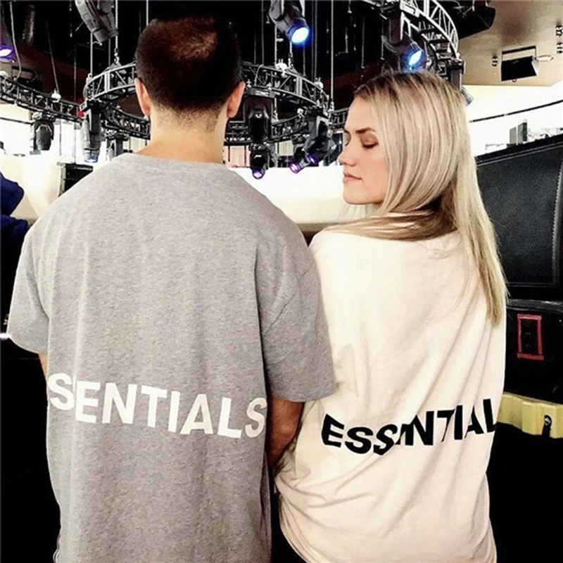 

Men's women's spring new style simple style English print short-sleeved TEE men and women with the same couple cotton T-shirt