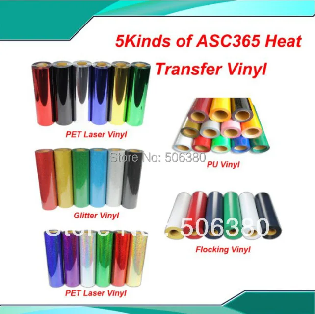

FREE SHIPPING 5 Yards Heat Press T-shirt Heat Transfer Vinyl by Cutter Plotter Print