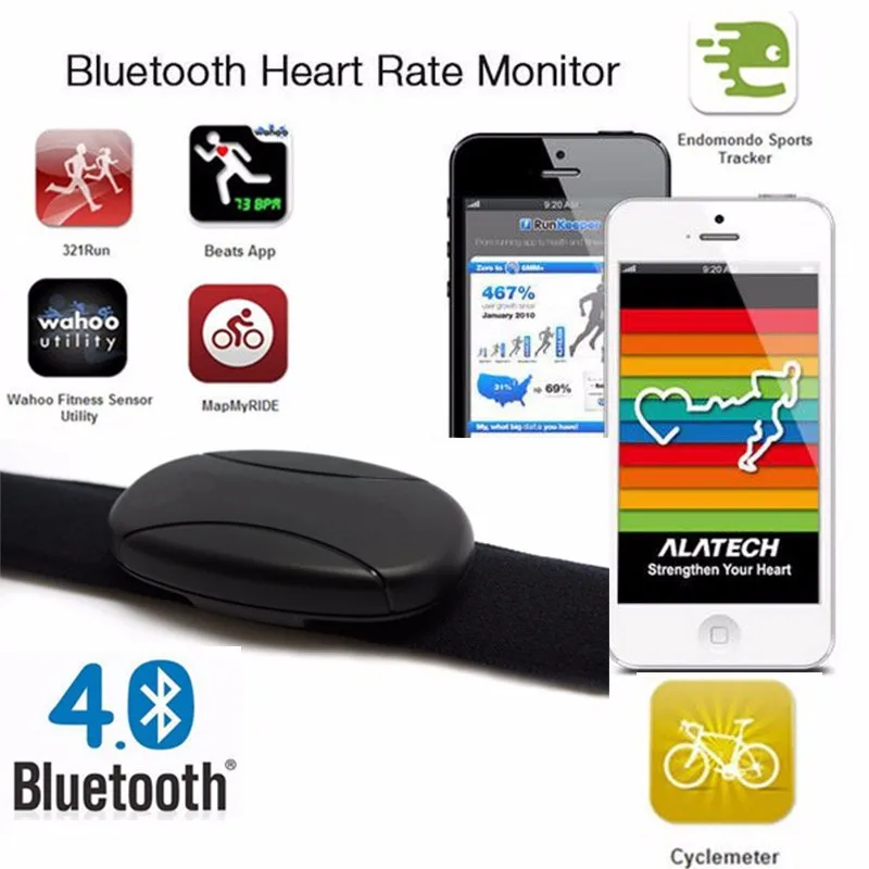 1 Bluetooth Heart Rate Monitor Bluetooth Smart BLE 4.0 Heart Rate Belt Polar Type Heart Rate Monitor 60Beat BLUE Type Heart Rate