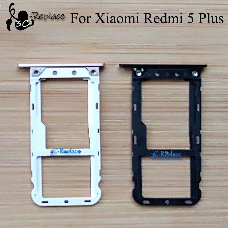 For Xiaomi Redmi 5 Plus Meg7 Sim Tray Micro Sd Card Holder Slot Parts Sim Card Adapter Mobile Phone Housings Frames Aliexpress