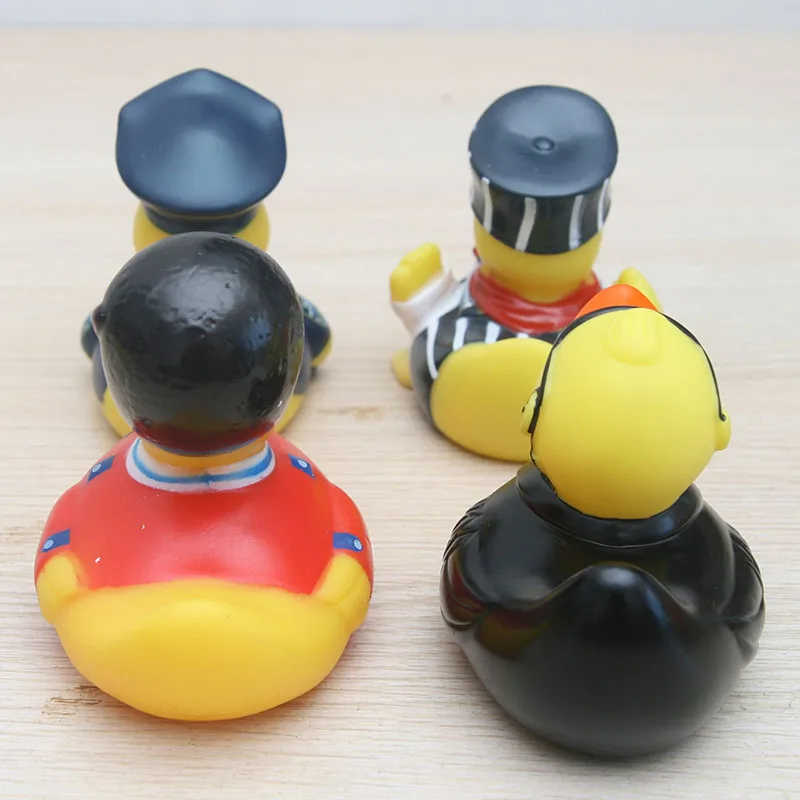 Популярная Когнитивная плавающая игрушка резиновая утка креативный стиль полицейский утка и солнечные очки Утка