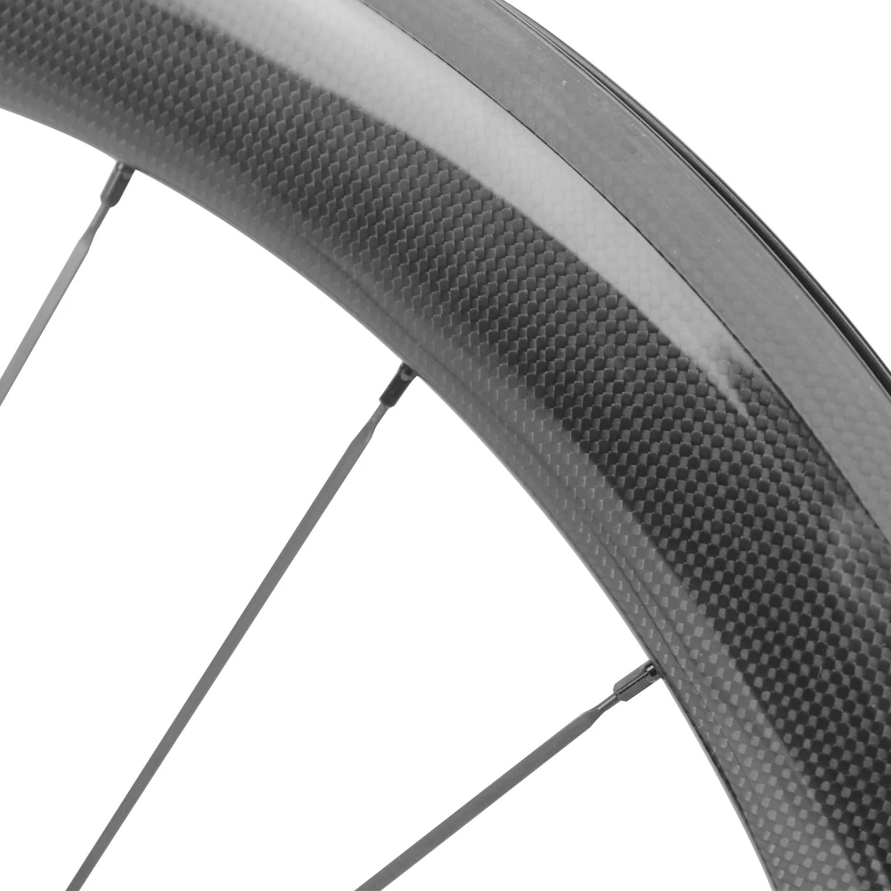 Discount Super Light Weight Carbon Fiber 700C Road Bike Wheel Aero Cycling Wheelset with BITEX 305F 305R Straight Pull Hub Sapim CX Ray 4