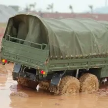 1/12 Масштаб RC 6x6 гусеничный военный транспорт тягач 470 мм x 310 мм брезент/навес Peng для RC88WD Capo трактор TAMIYA