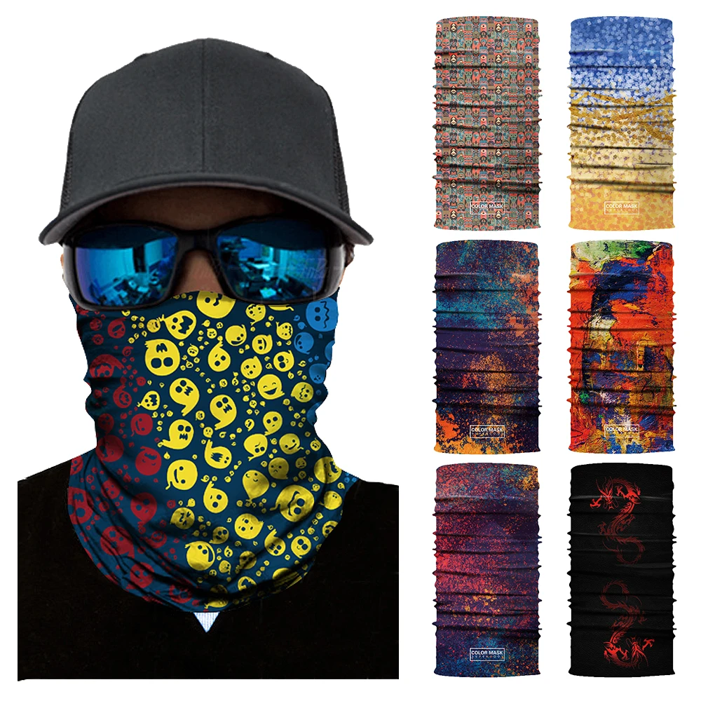 

WOSAWE Motorcycle Face Mask Breathable Headscarf UV Protection Running Fishing Hiking Cycle Outdoor Sports Balaclava Sweat Scarf