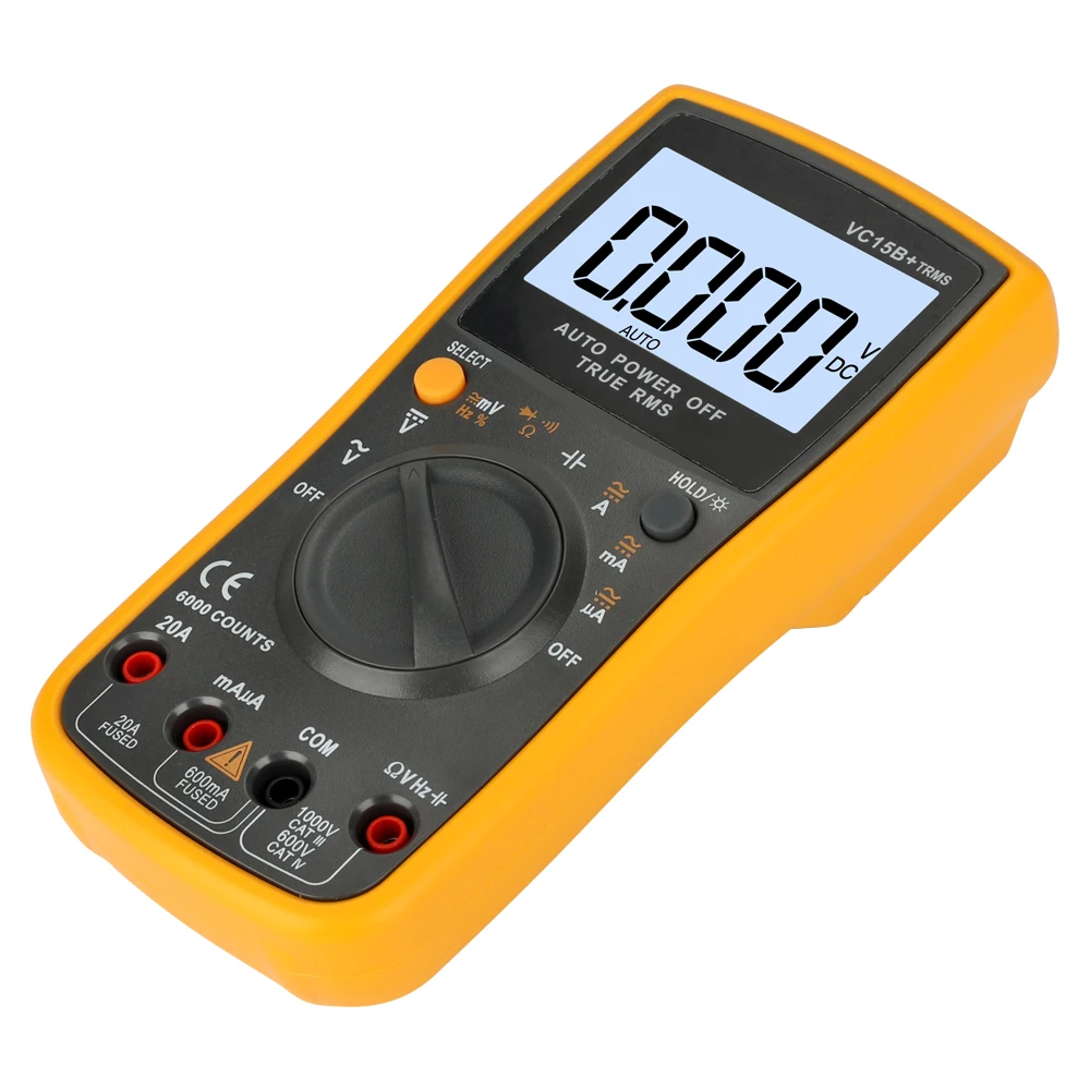 

beautiful high end VC15B+Auto Range multimeter 550v high voltage anti-burning multitester frequency resistance capacitance test