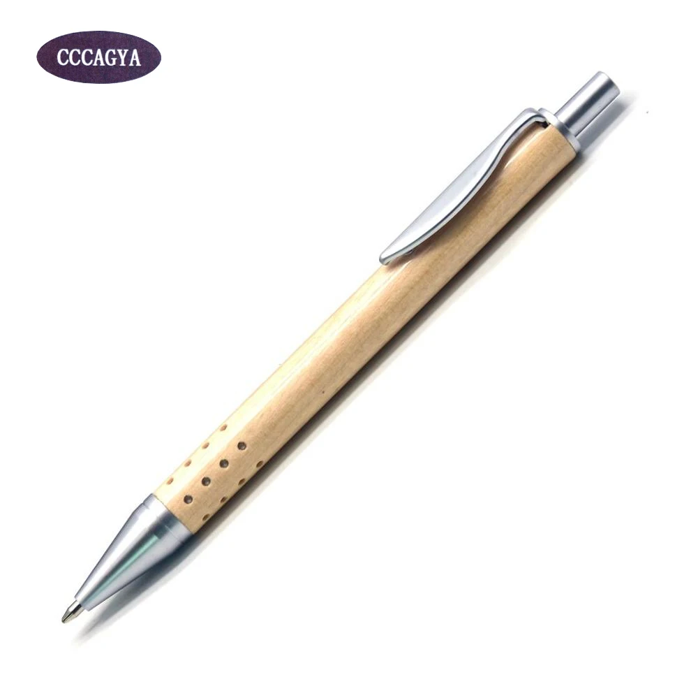 

CCCAGYA A204 new wooden ballpoint pen high quality Learn Office stationery school writing gift pen & hotel business Writing pen