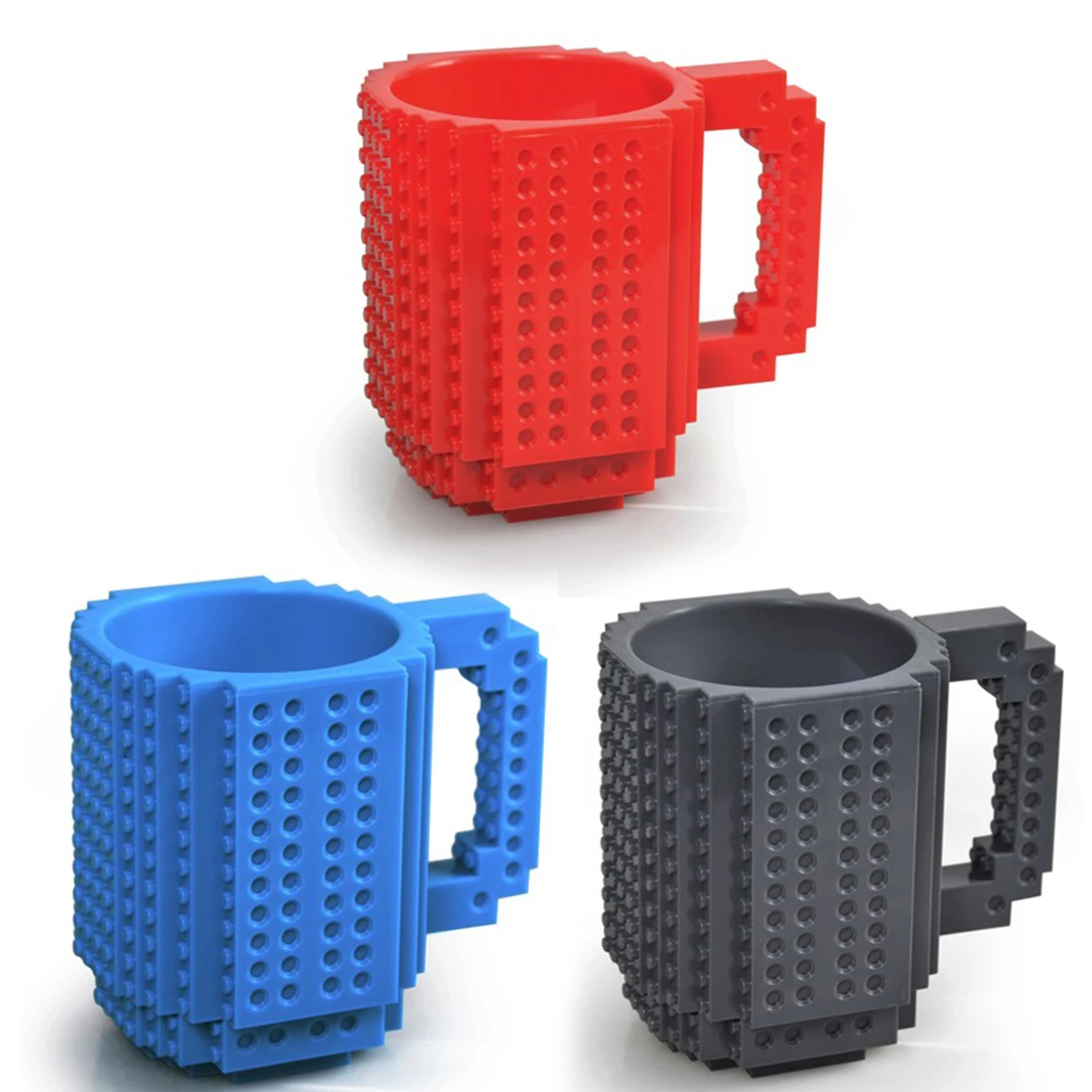 Creative Drinkware Building Blocks Mugs DIY Coffee Cup Block Puzzle Mug 350ml Personality Office Home Water