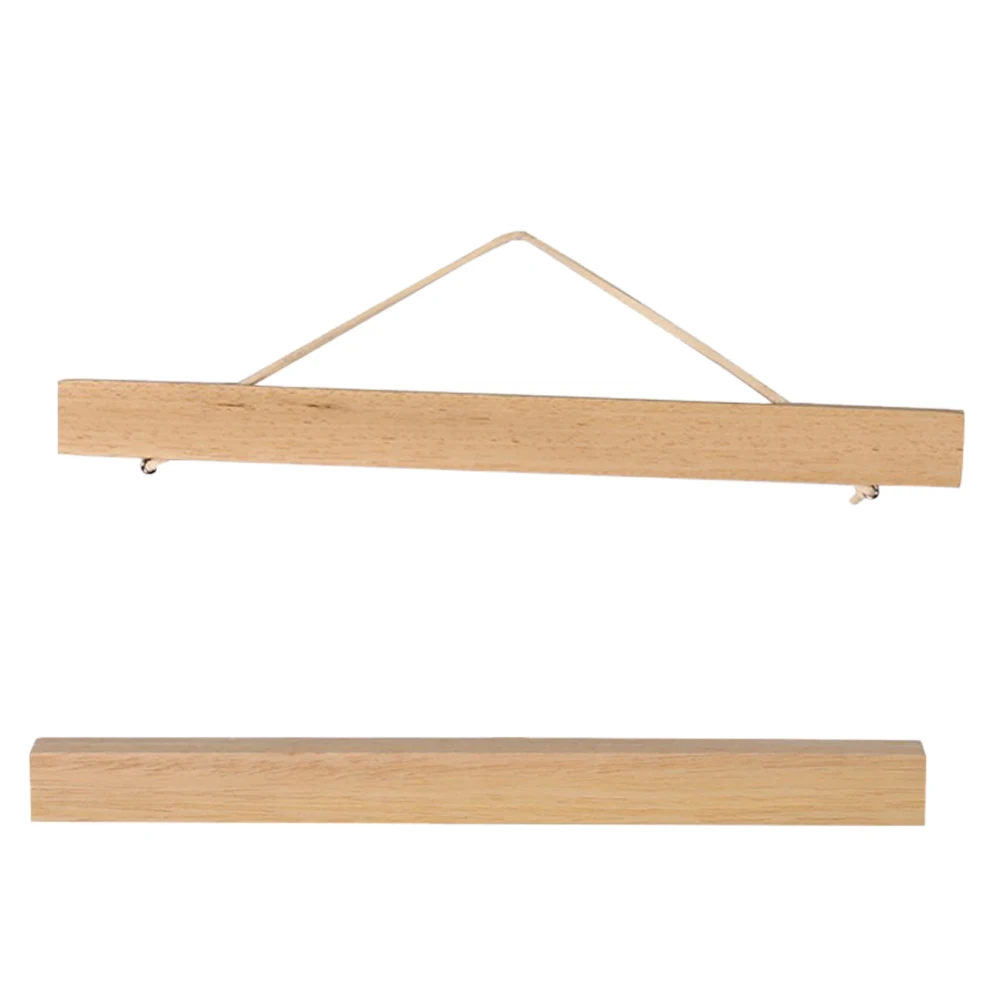 MagiDeal Magnet Ramin Wooden Picture Frame DIY Poster Painting Hanger 30cm for painting poster photo or other wall arts