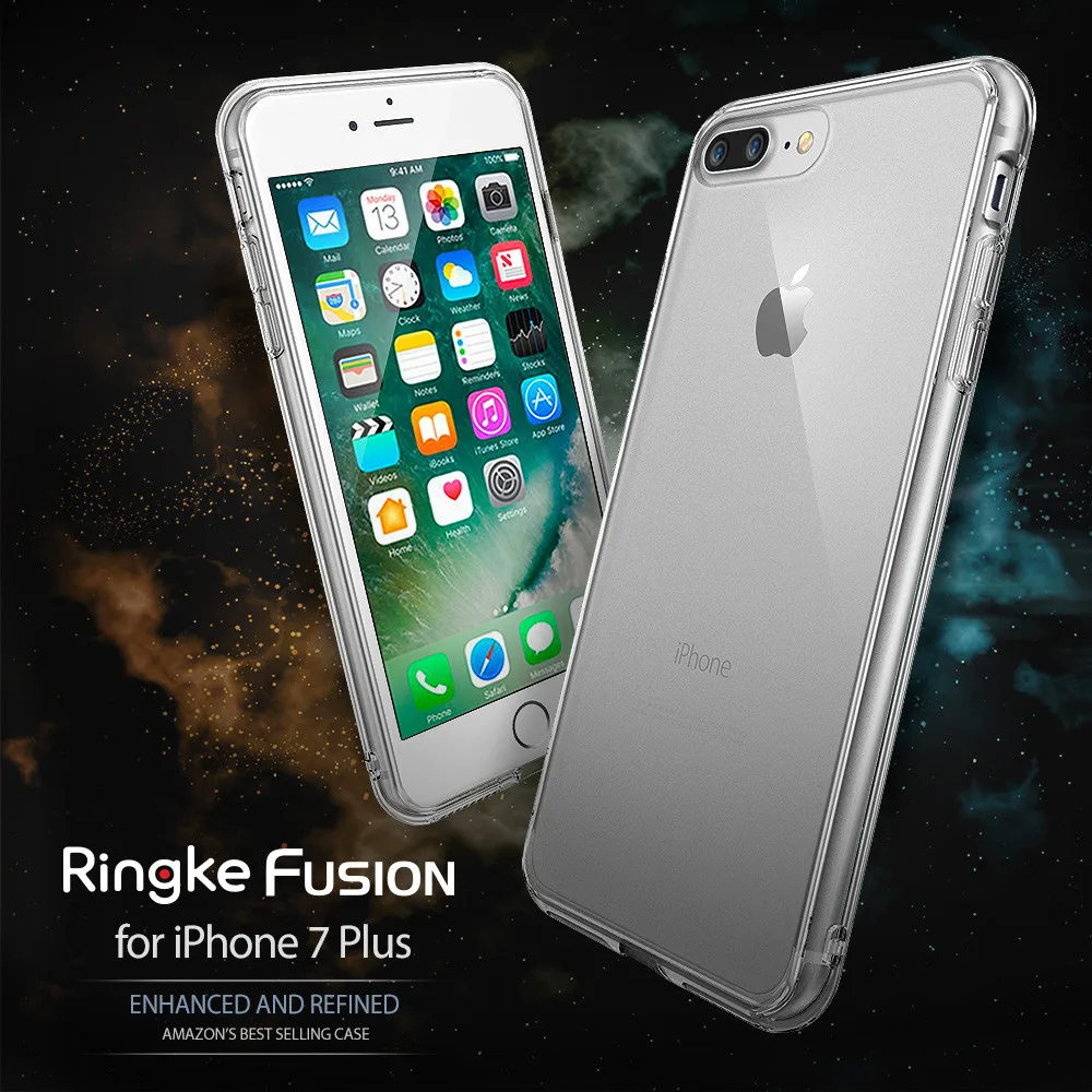  Fusion Iphone 8 Case And 7 Plus Case Clear PC Back And Soft TPU Hybrid 8 Plus Case